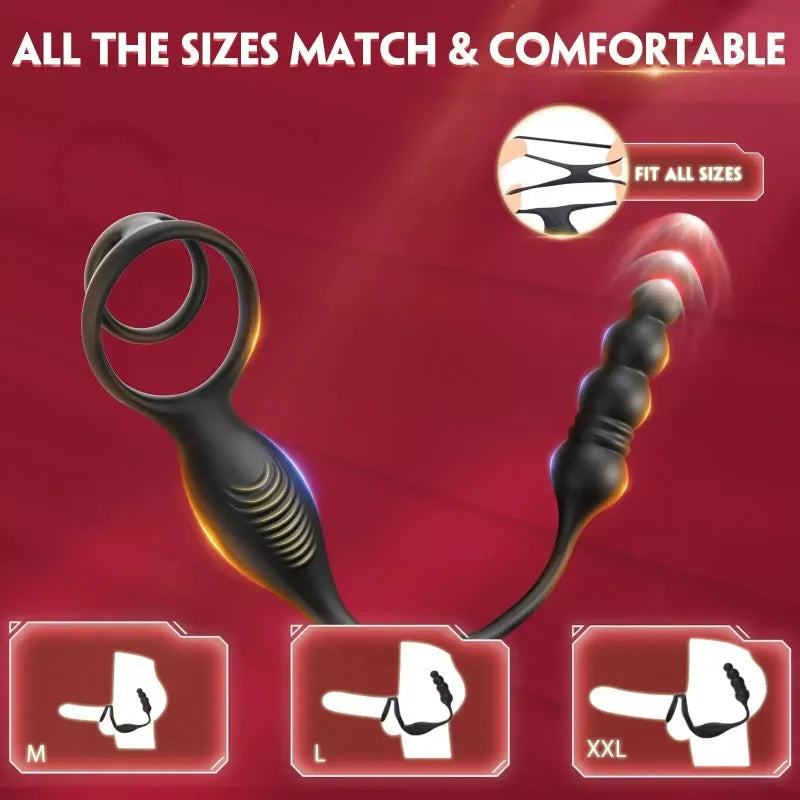 ARCHIE4| App Control Vibrating and Thrusting Anal Plug