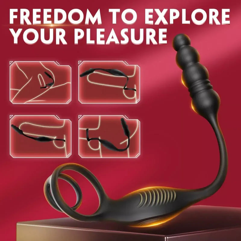 ARCHIE4| App Control Vibrating and Thrusting Anal Plug