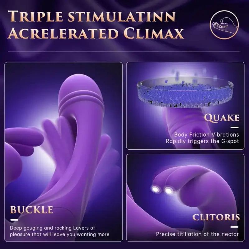 SARAH| Unique 3 in 1 Multiple Stimulation female G-Spot Vibrator Toy