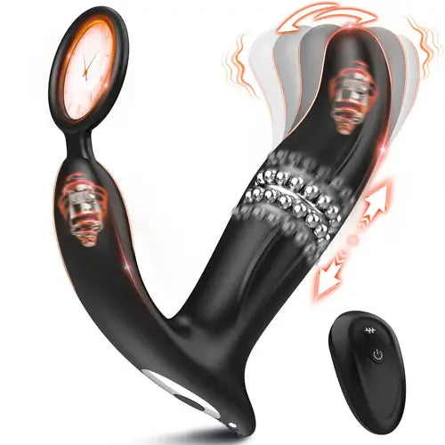 SBD|Thrusting & Vibrating Anal Vibrator Butt Plug with Cock Ring