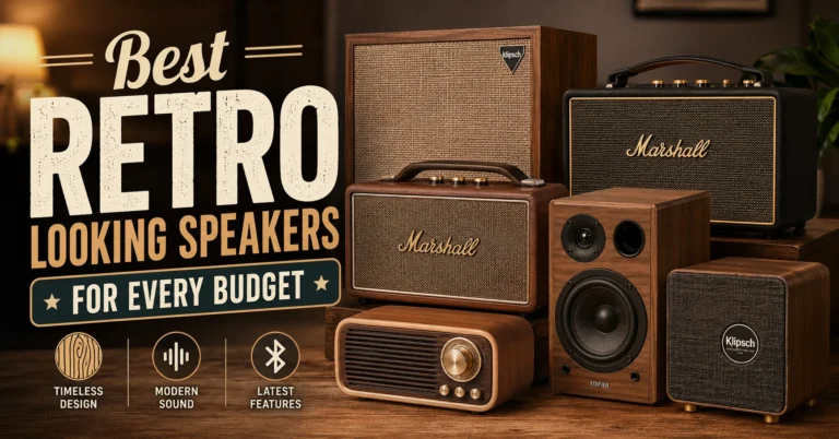 retro looking speakers