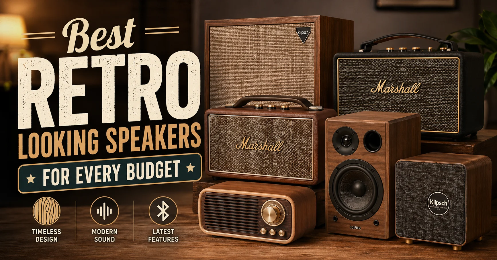 retro looking speakers