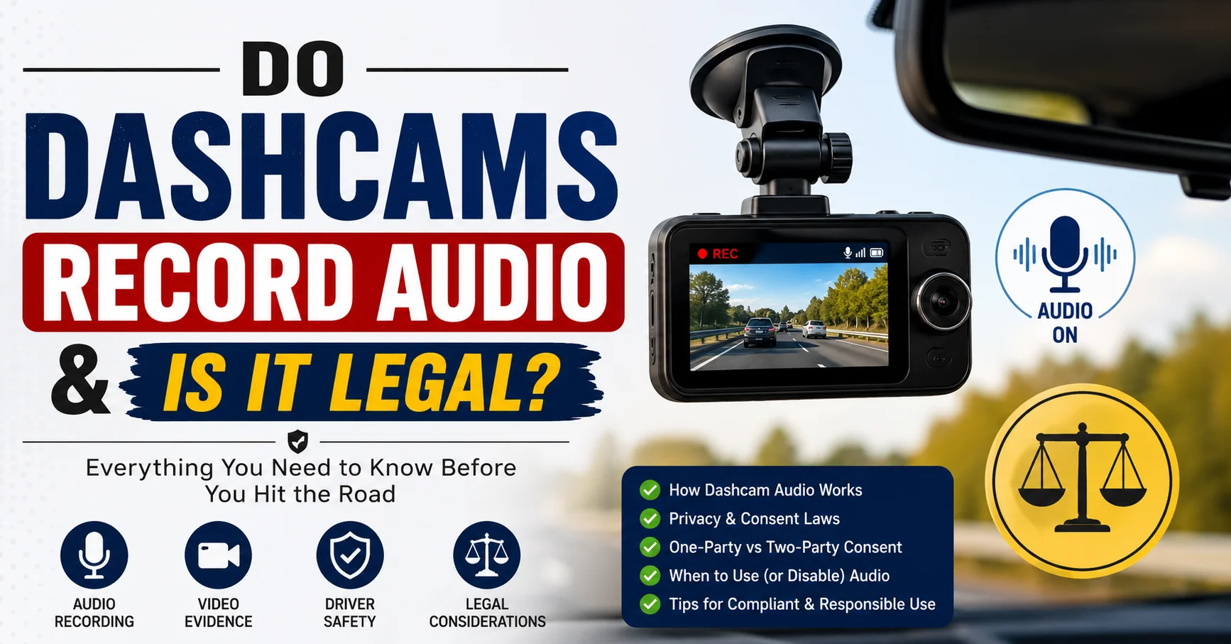 Do dashcams record audio