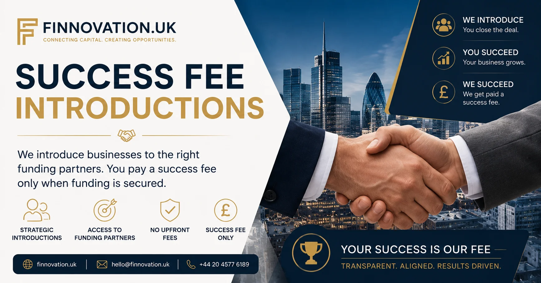 Finnovation.uk Success Fee Introductions
