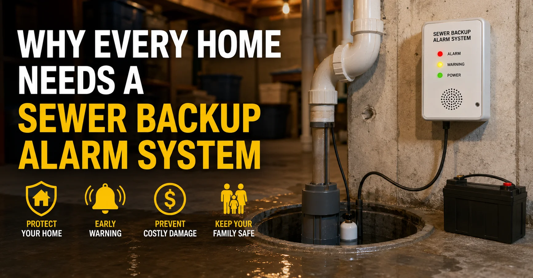 sewer backup alarm system