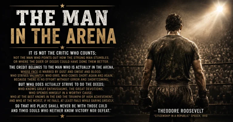 The Man In The Arena Quote