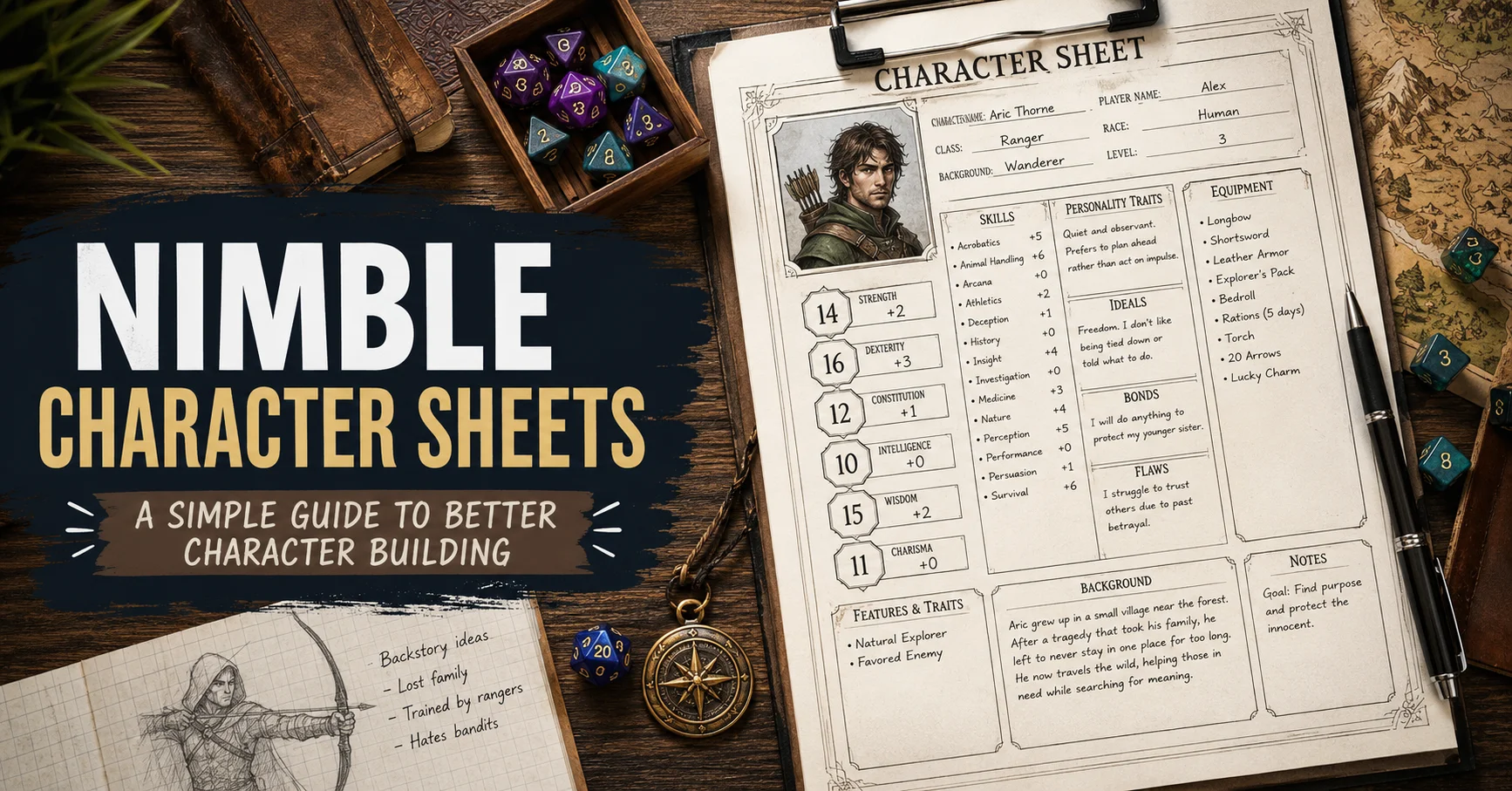Nimble Character Sheets